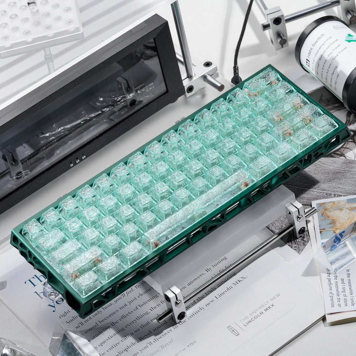 Womier Ripple Clear PC Side-Printed Keycaps 126 Keys