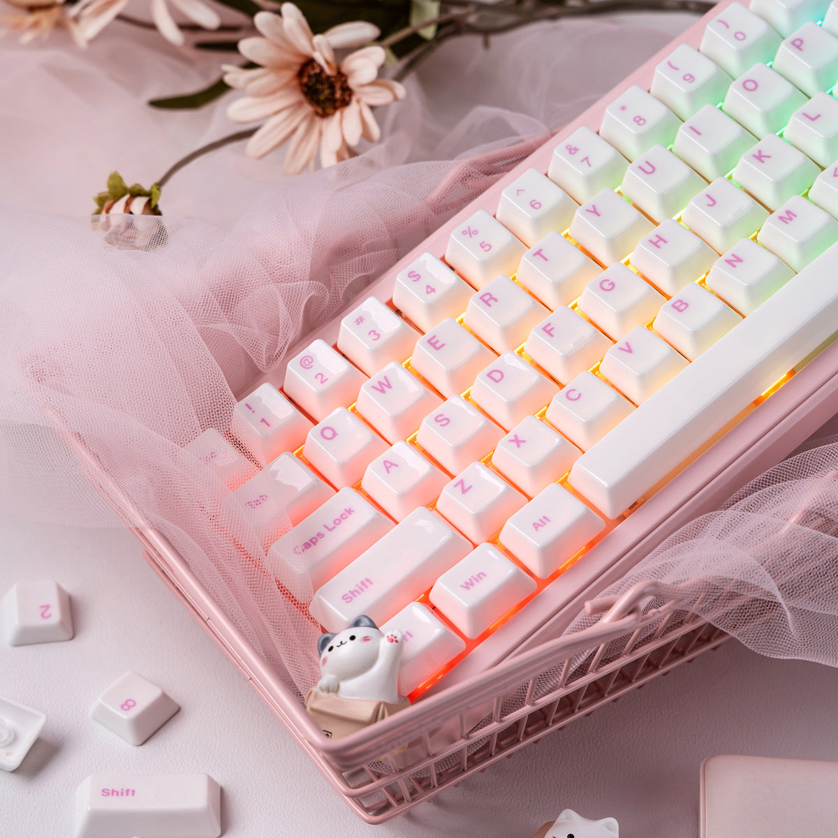 Womier Glaze Ceramic Cherry Profile 120-Key Full Keycap Set