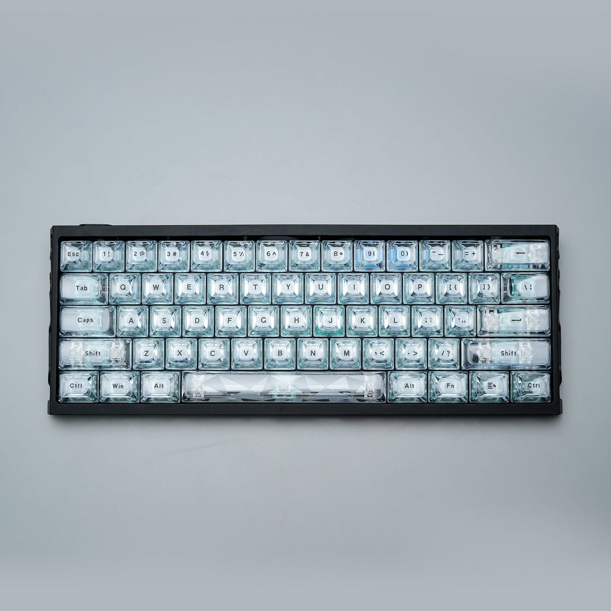 Ice Cube Clear Keycaps - Crystal Ice Keycaps Set for Mechanical Keyboard - Womier Keyboard