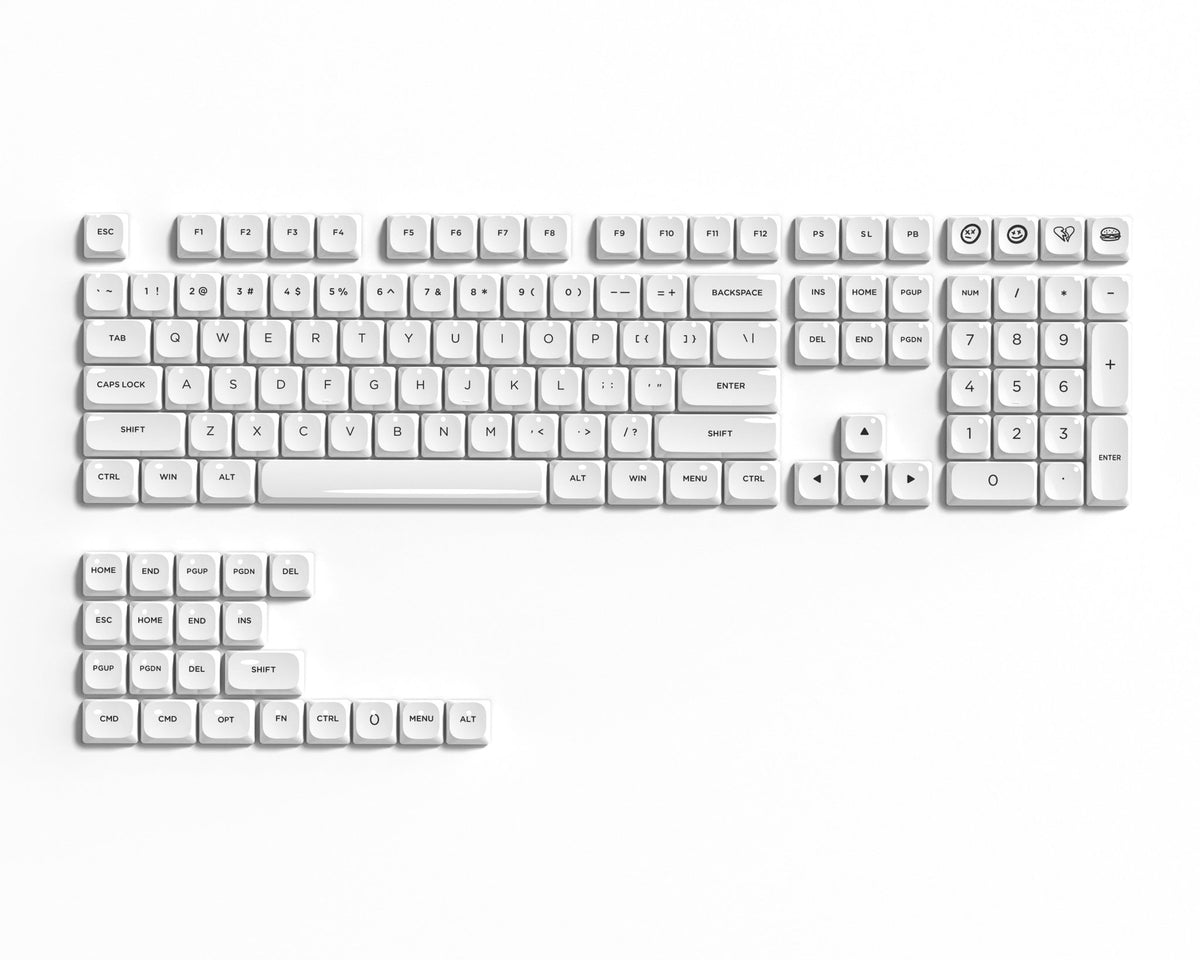 Skyline R2 Low Profile PBT Double-shot Keycap (8 Colors) - Womier Keyboard