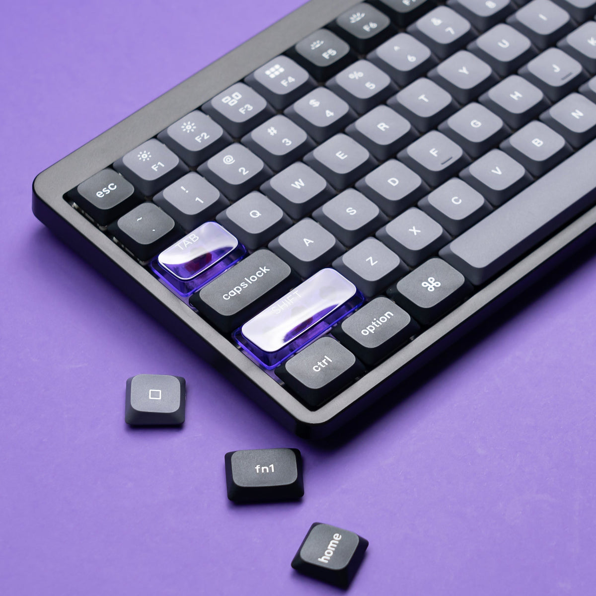 Skyline R3 Low Profile PBT+PC Double - Shot Keycap (3 Colorways) - Womier Keyboard