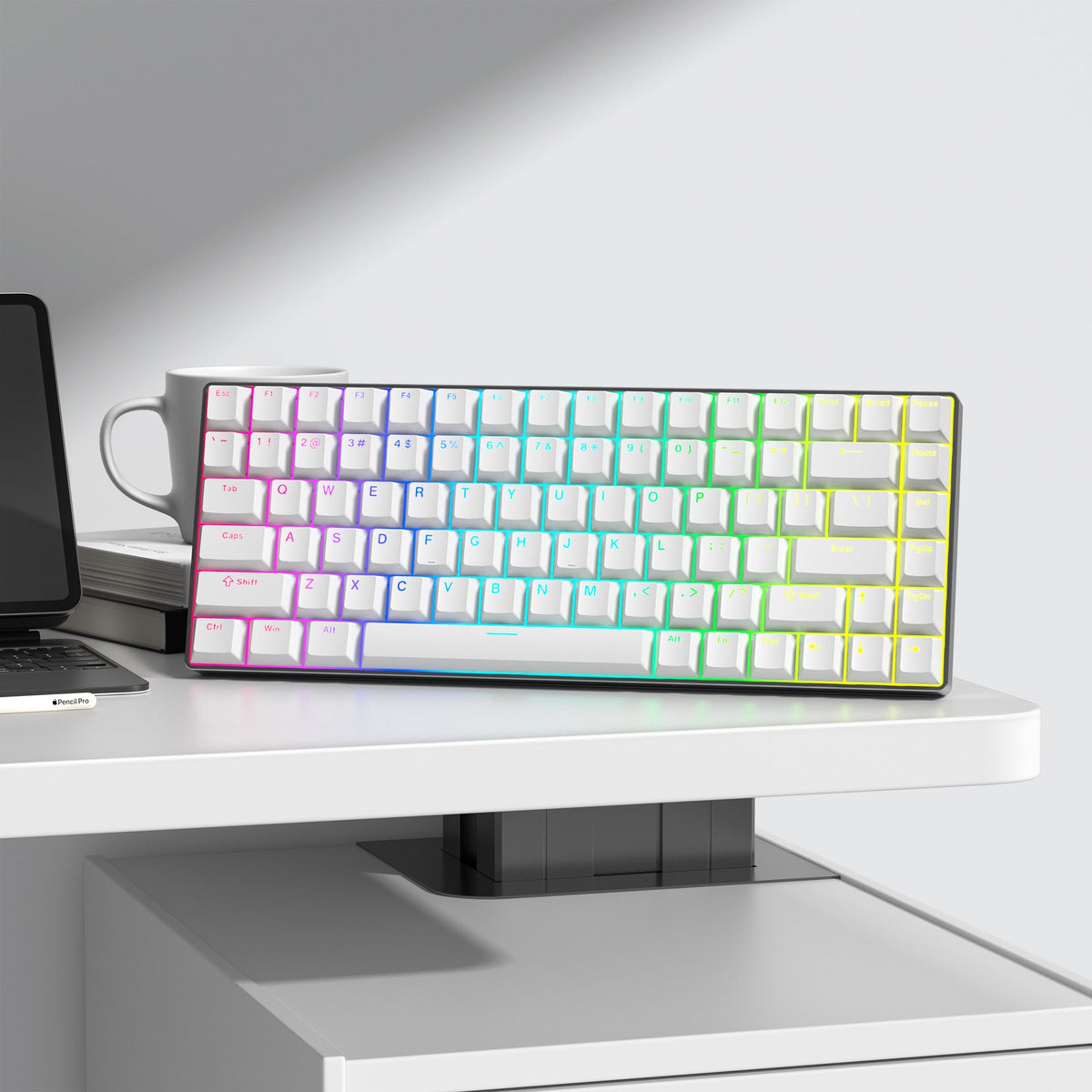 Womier Cherry Profile Single - Color Shine - Through PBT 124 - Key Keycaps - Womier Keyboard