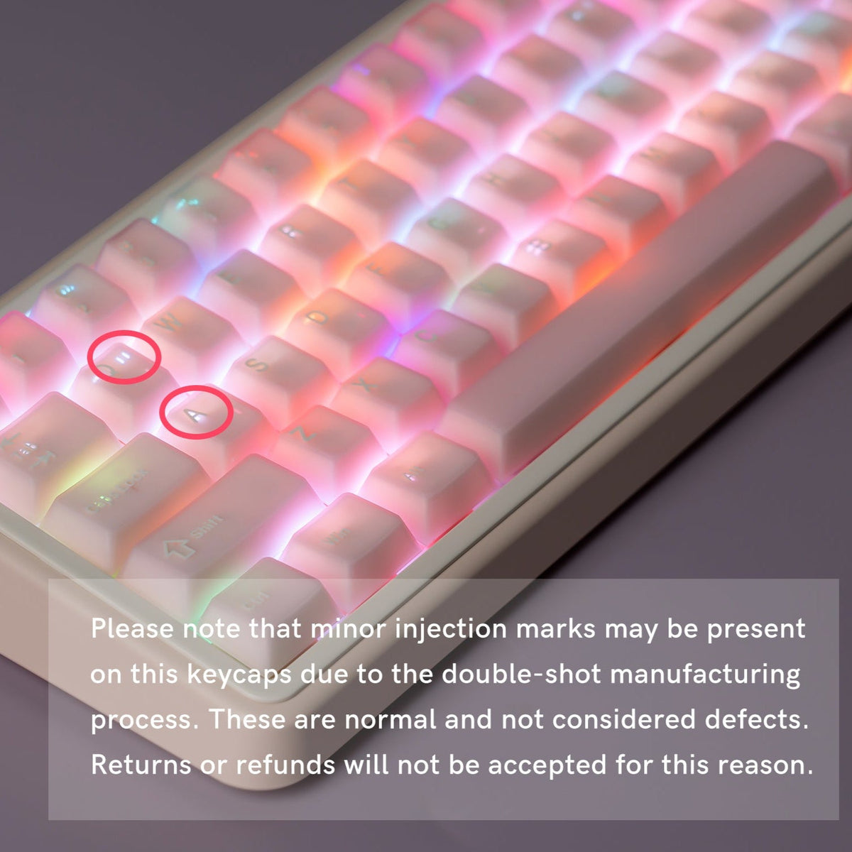 Womier Cube Jade Double - Shot Cherry Profile PBT Keycap Set - Womier Keyboard