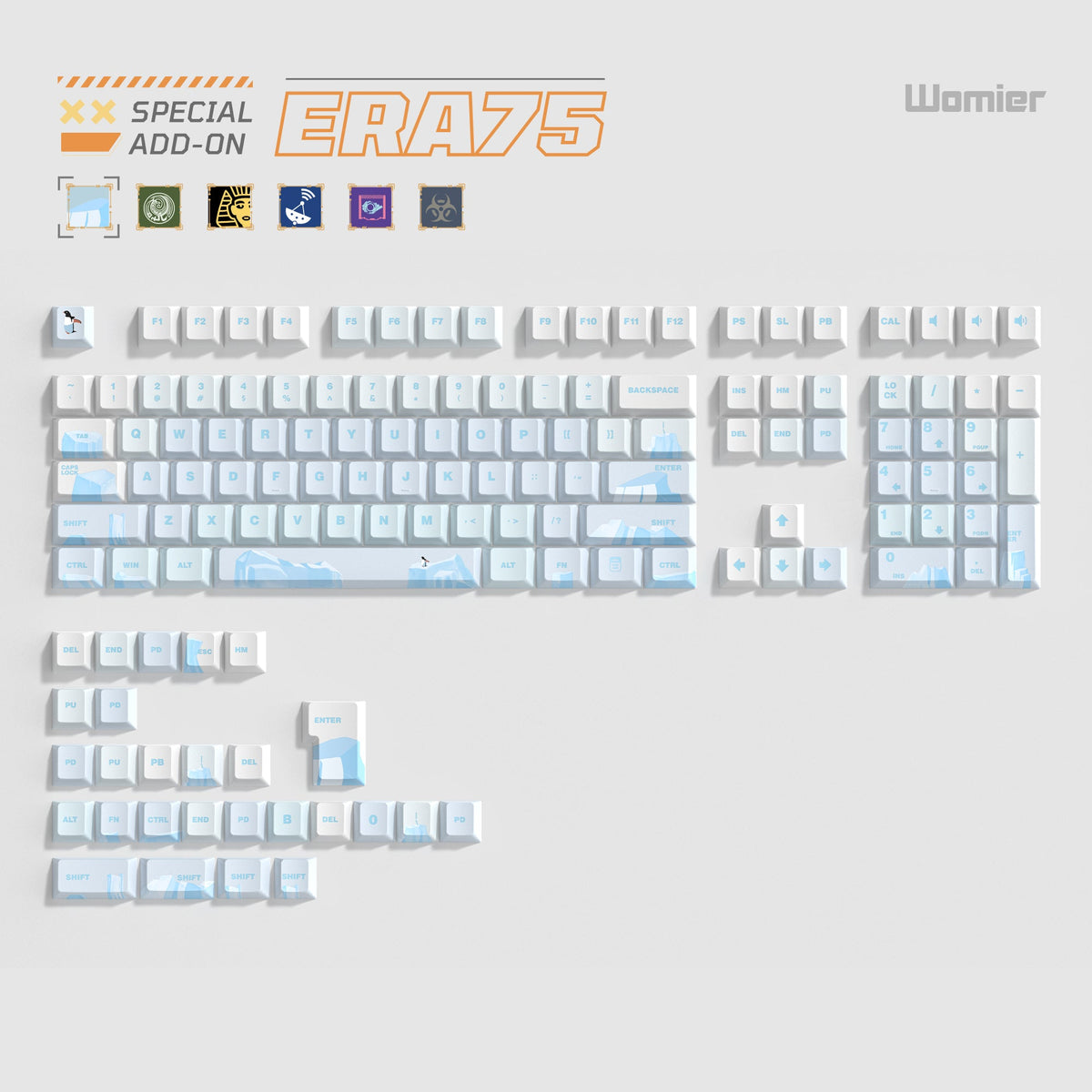Womier ERA75 75% VIA Support Wireless Aluminum Mechanical Keyboard - Womier Keyboard