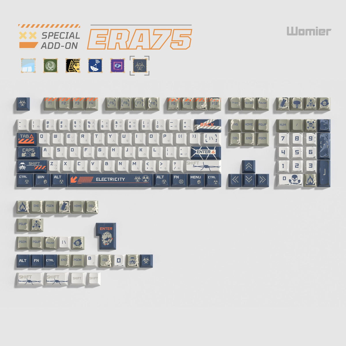Womier ERA75 75% VIA Support Wireless Aluminum Mechanical Keyboard - Womier Keyboard