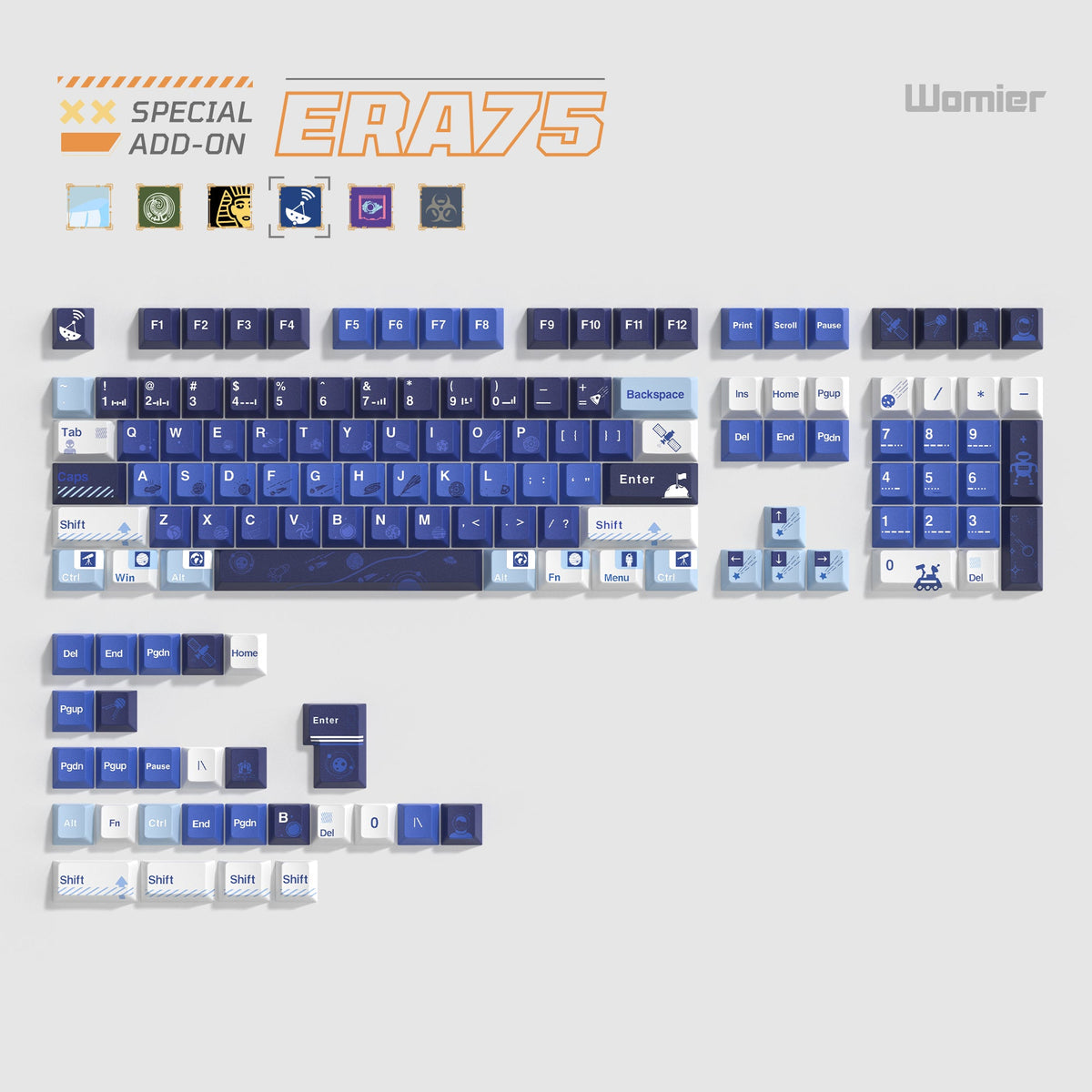 Womier ERA75 75% VIA Support Wireless Aluminum Mechanical Keyboard - Womier Keyboard