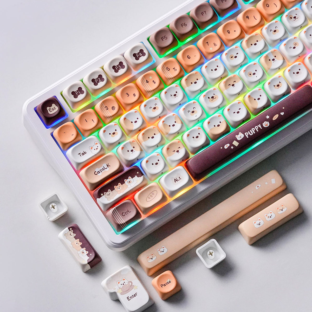 Womier Forest Animals MOA Profile Dye-Sublimation PBT Keycap Set - Womier Keyboard