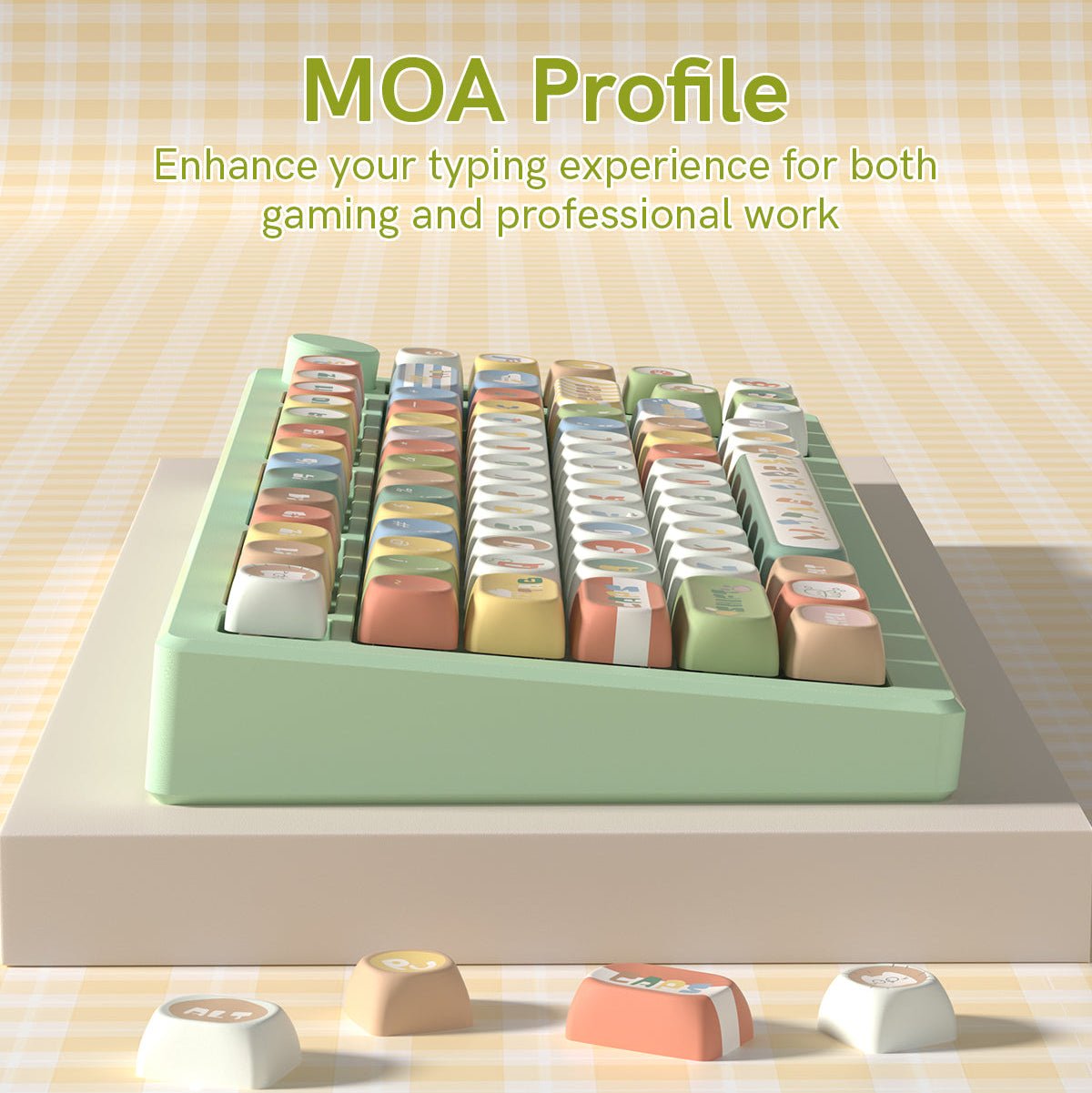 Womier Forest Animals MOA Profile Dye - Sublimation PBT Keycap Set - Womier Keyboard