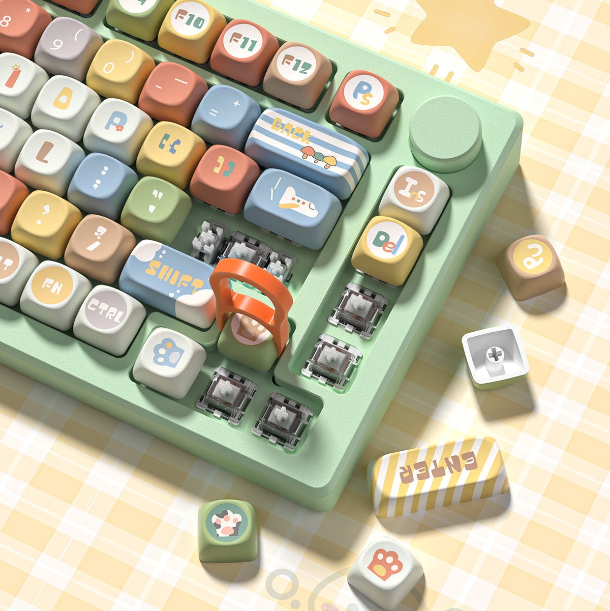 Womier Forest Animals MOA Profile Dye - Sublimation PBT Keycap Set - Womier Keyboard