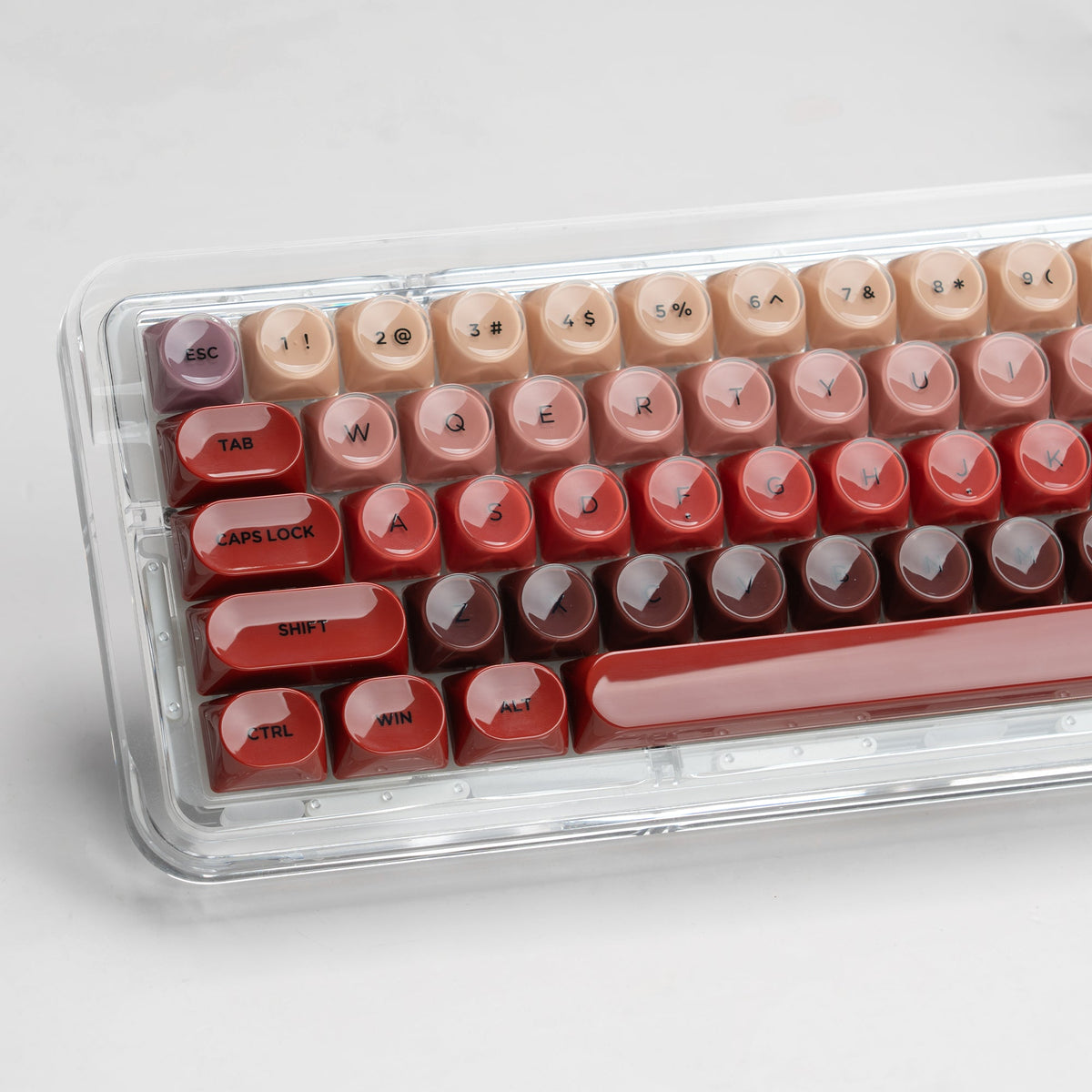 Womier Foundation/Lipstick 132 - Key MOA Profile Translucent PBT+PC Keycap Set - Womier Keyboard
