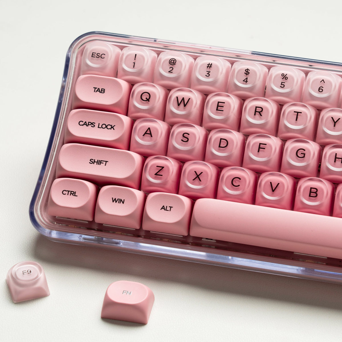 Womier Foundation/Lipstick 132 - Key MOA Profile Translucent PBT+PC Keycap Set - Womier Keyboard