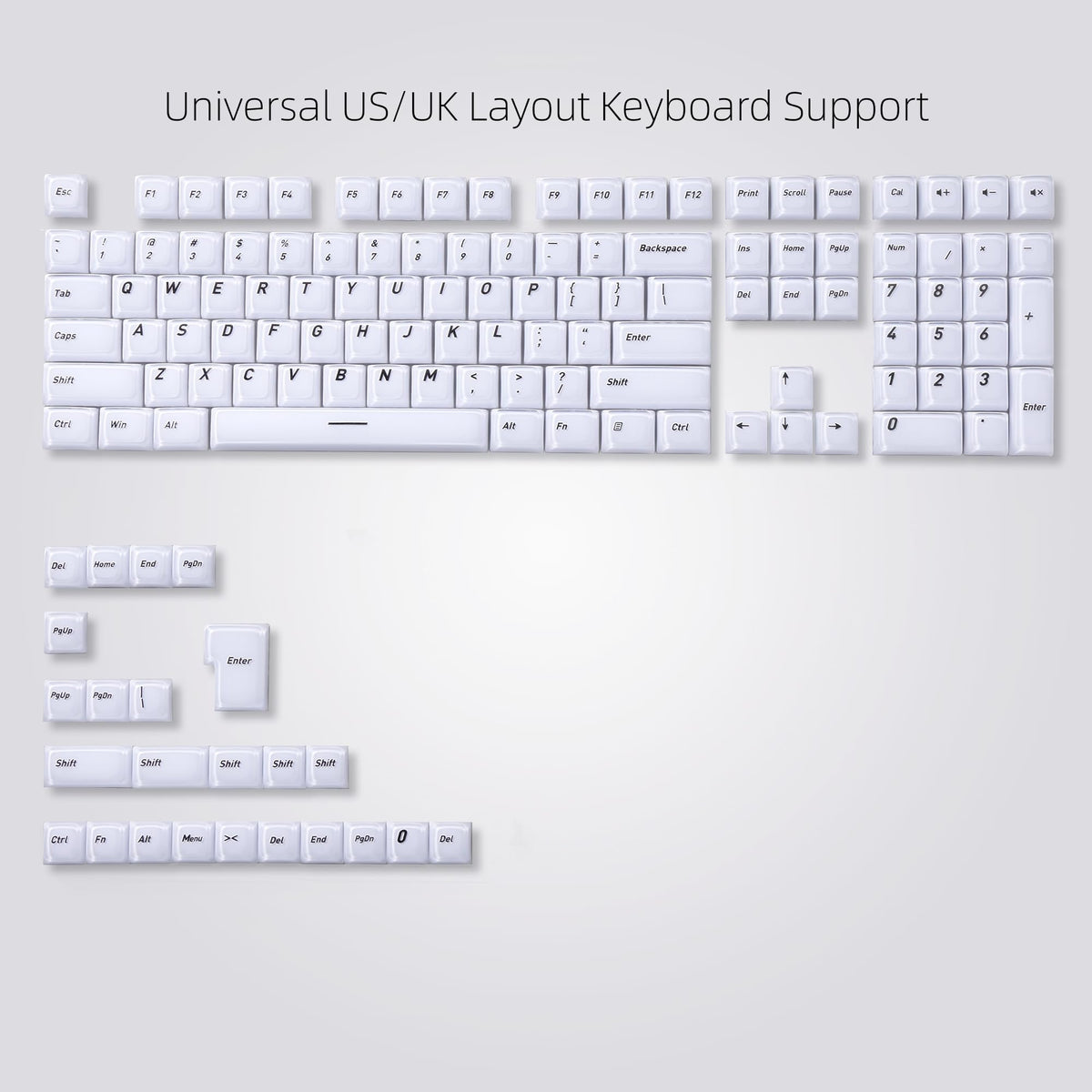 Womier Frosted Heavy Crystal CSA Profile Keycaps(132-Key) - Womier Keyboard