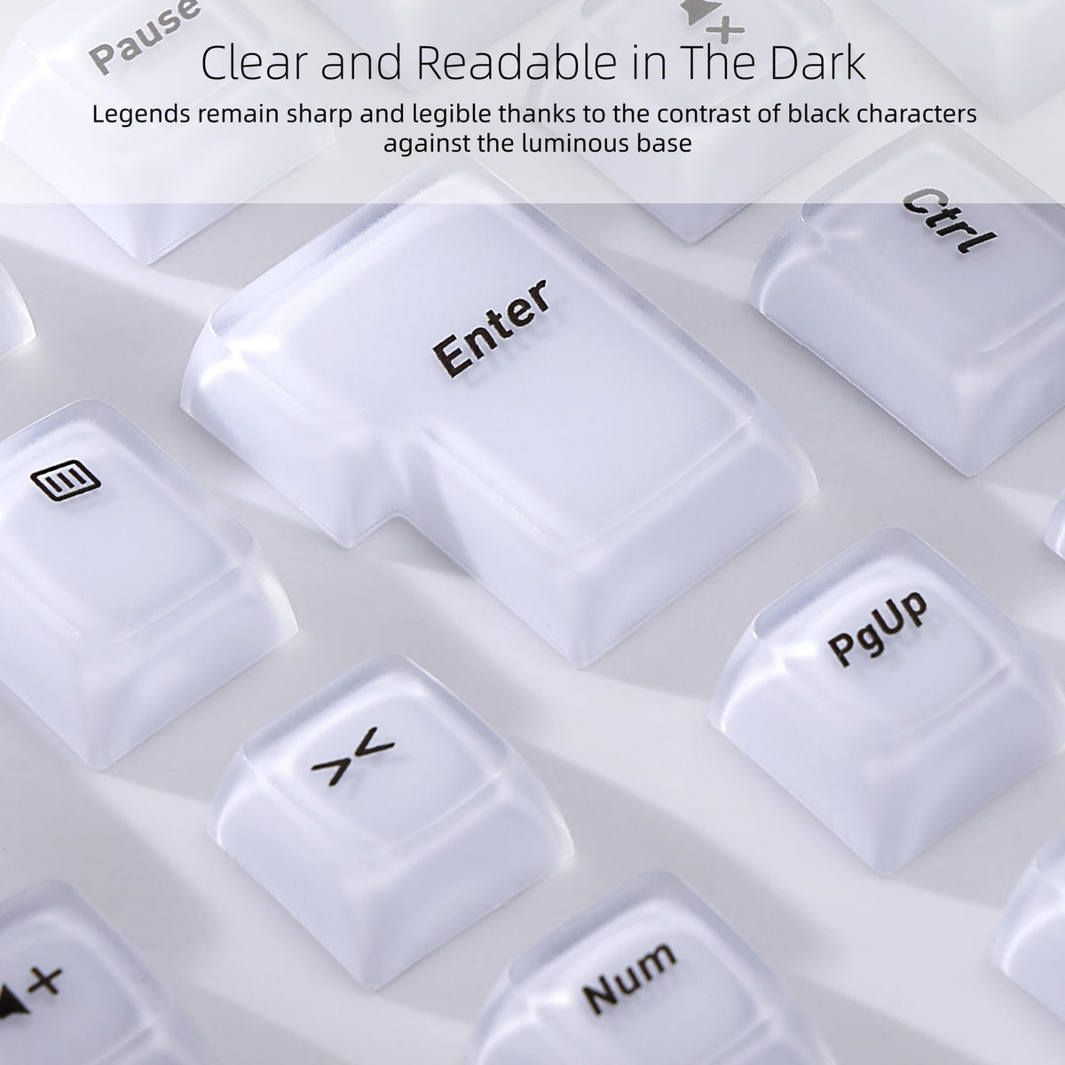 Womier Frosted Heavy Crystal CSA Profile Keycaps(132-Key) - Womier Keyboard