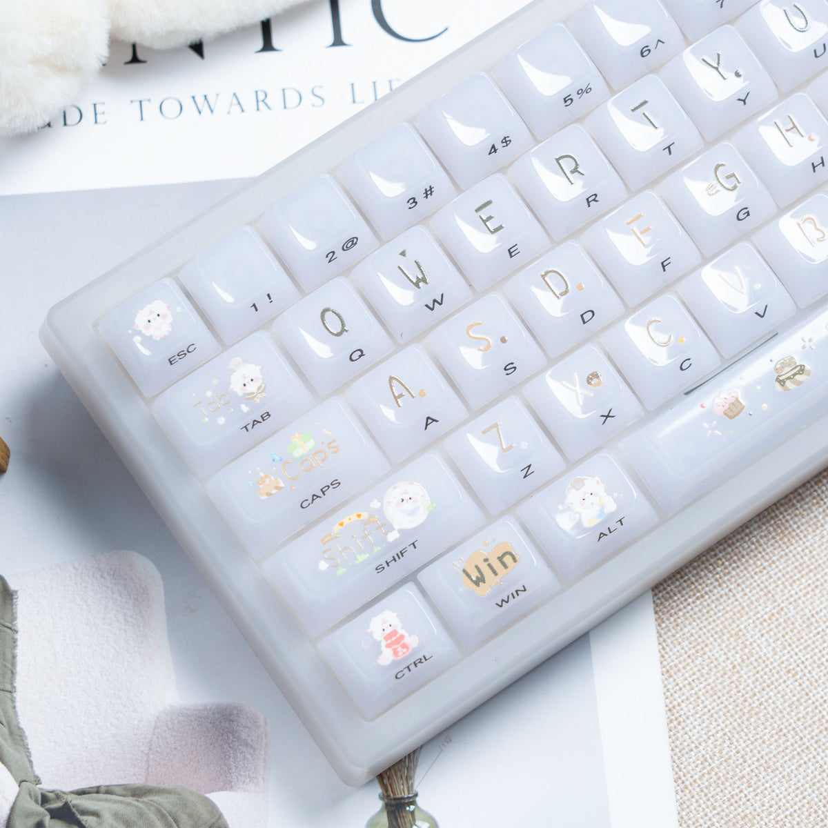 Womier Frosty Jello 115 - Key MDA Profile Translucent PC Keycap Set - Womier Keyboard