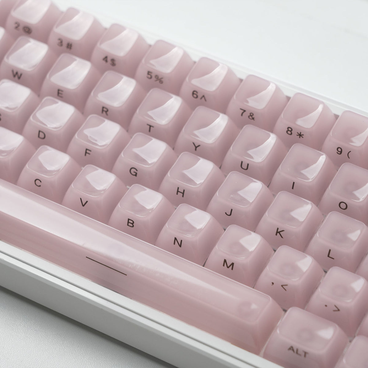 Womier Frosty Jello 115 - Key MDA Profile Translucent PC Keycap Set - Womier Keyboard
