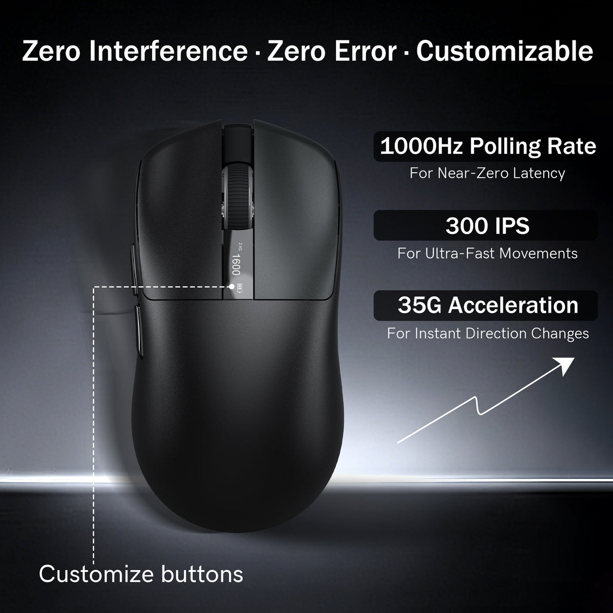 Womier G58 Wireless Tri Mode Gaming Mouse - Womier Keyboard