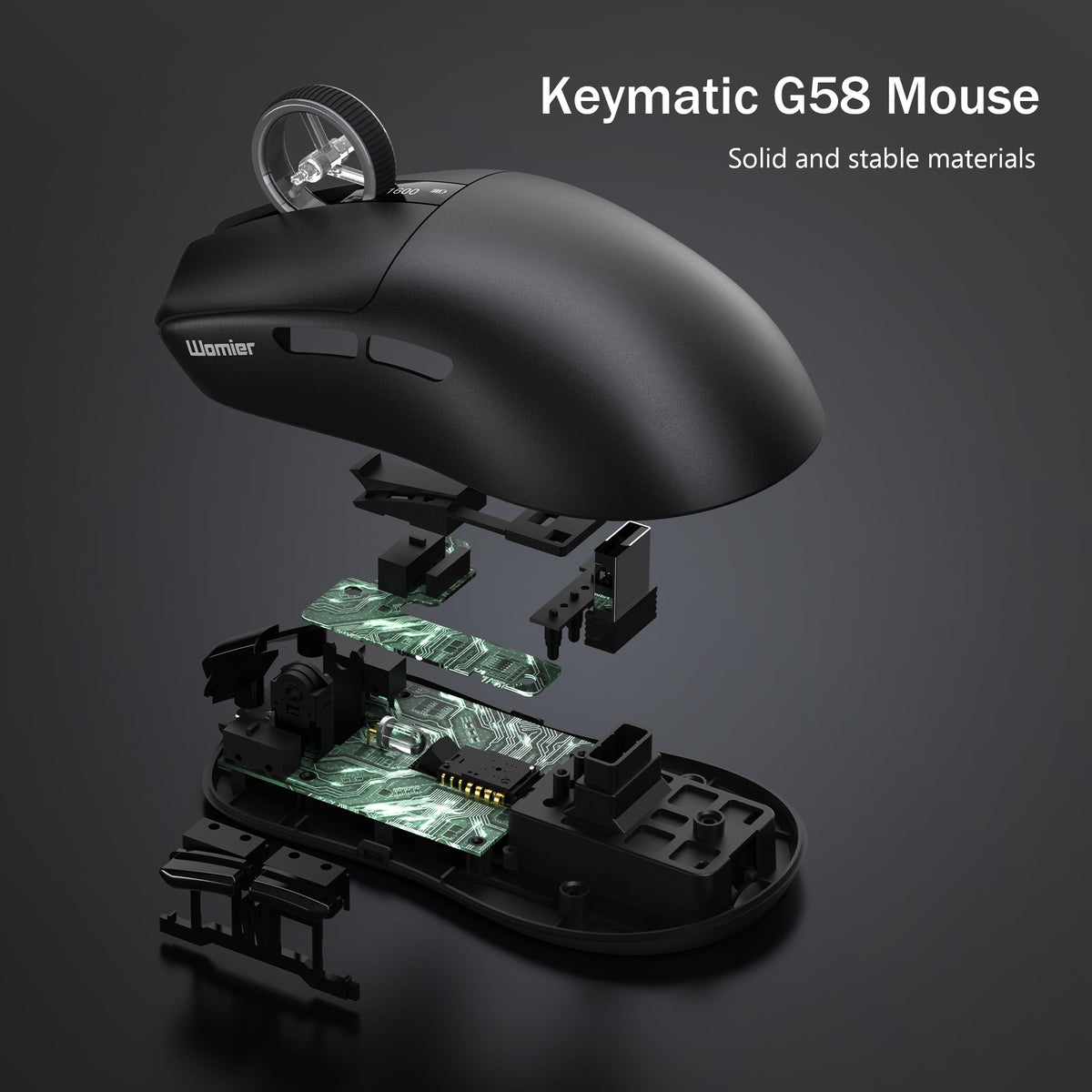 Womier G58 Wireless Tri Mode Gaming Mouse - Womier Keyboard