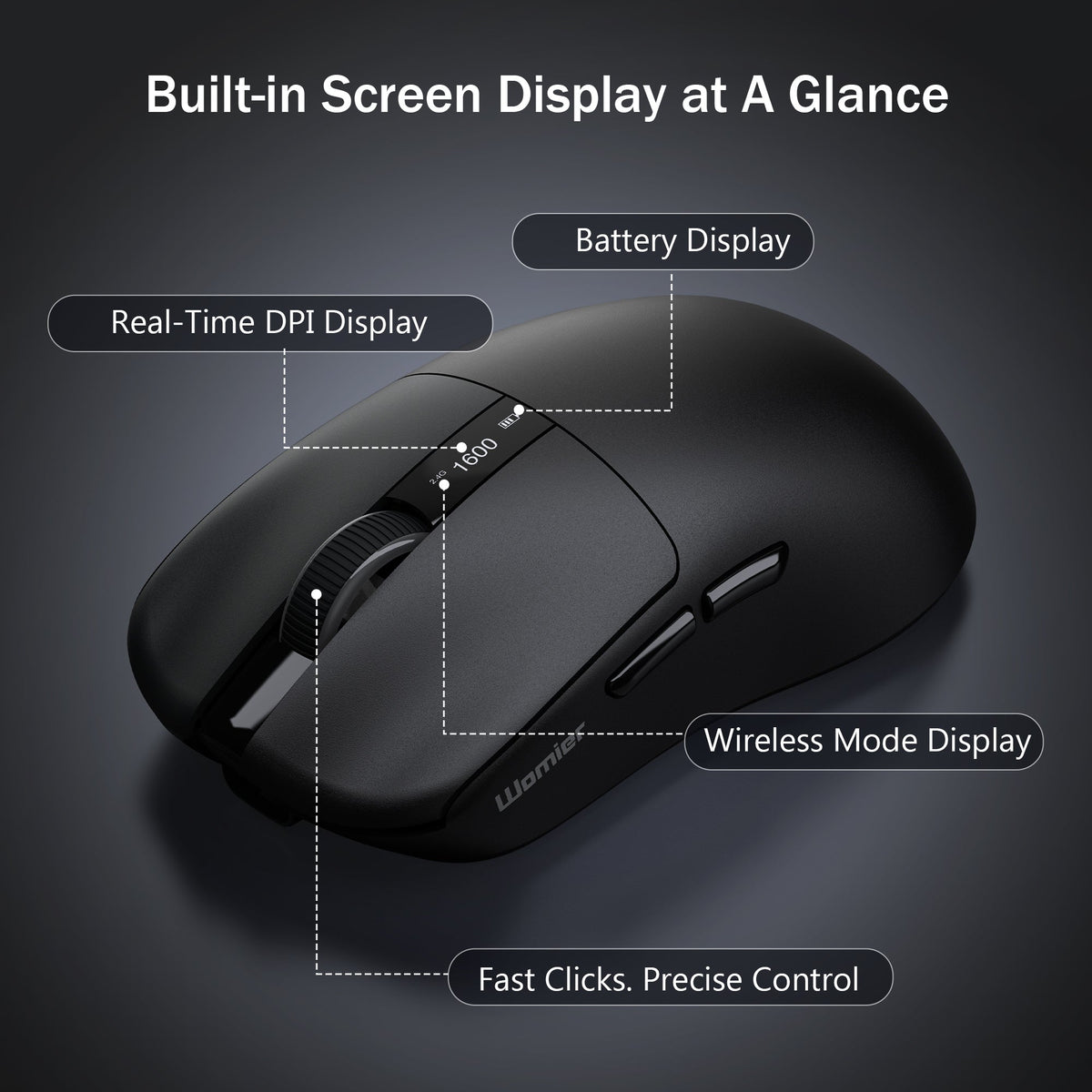 Womier G58 Wireless Tri Mode Gaming Mouse - Womier Keyboard