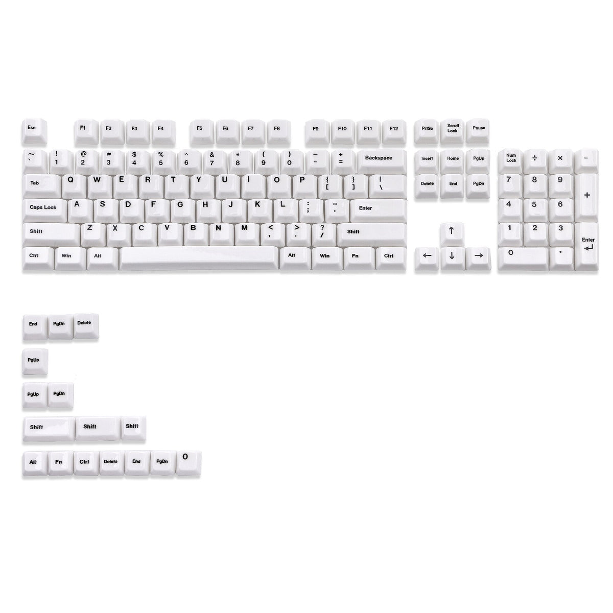 Womier Glaze Ceramic Cherry Profile 120-Key Full Keycap Set - Womier Keyboard