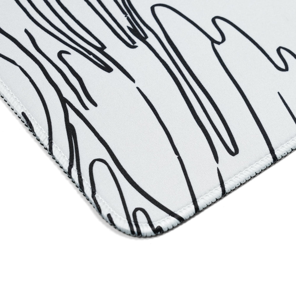 Womier Kanagawa Outline Themed Large Desk Mat (Black/White) - Womier Keyboard