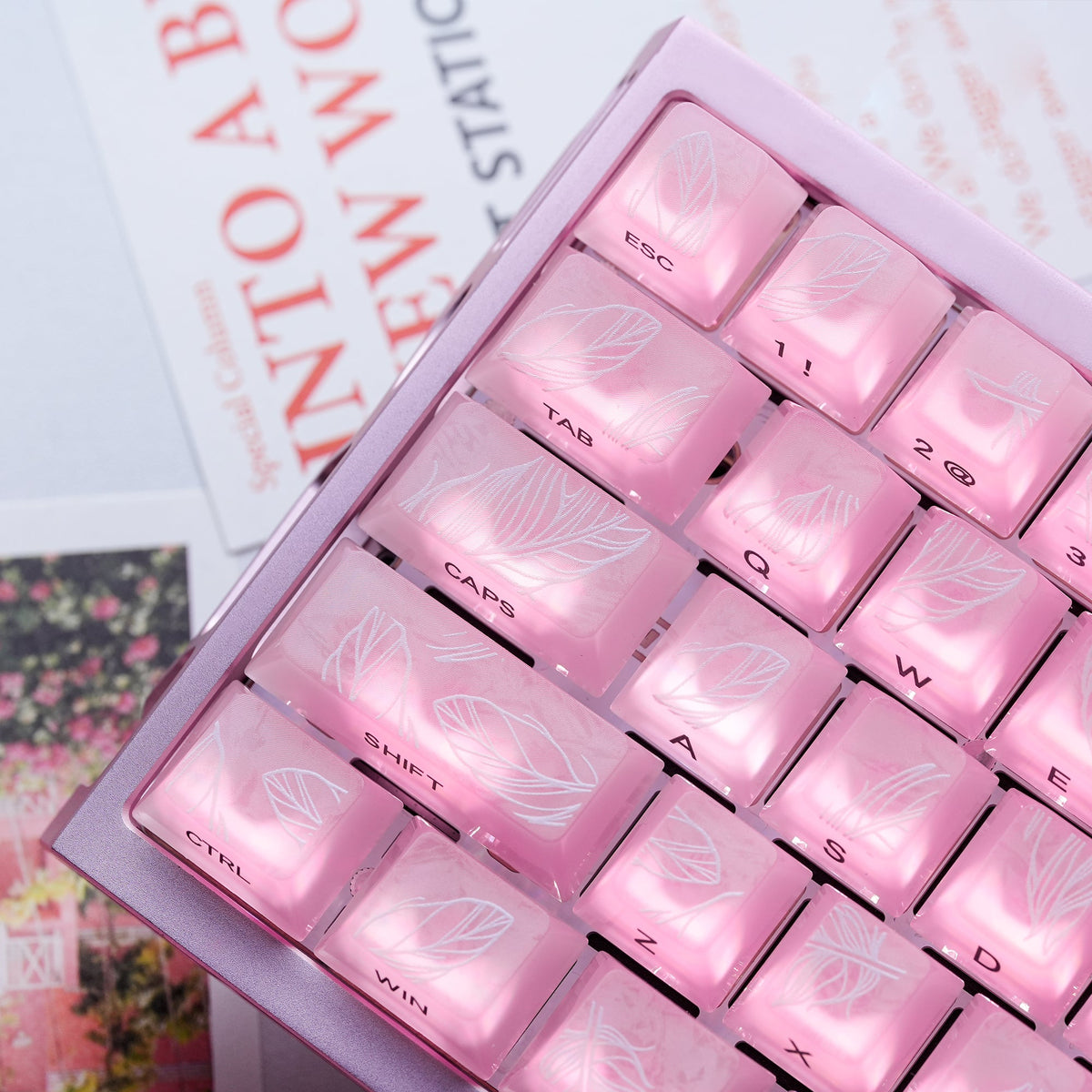 Womier Keycaps - Frost Feather - Cherry Side-Printed (115 Keys) - Womier Keyboard