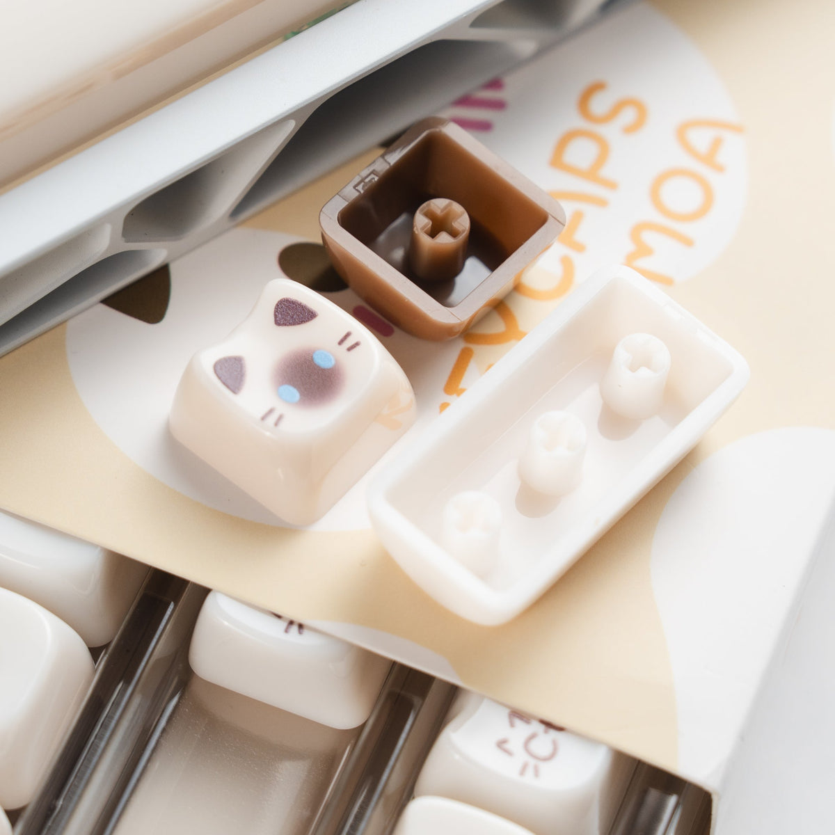 Womier Kittens Themed MOA+MAO Profile PC Keycap Set - Womier Keyboard