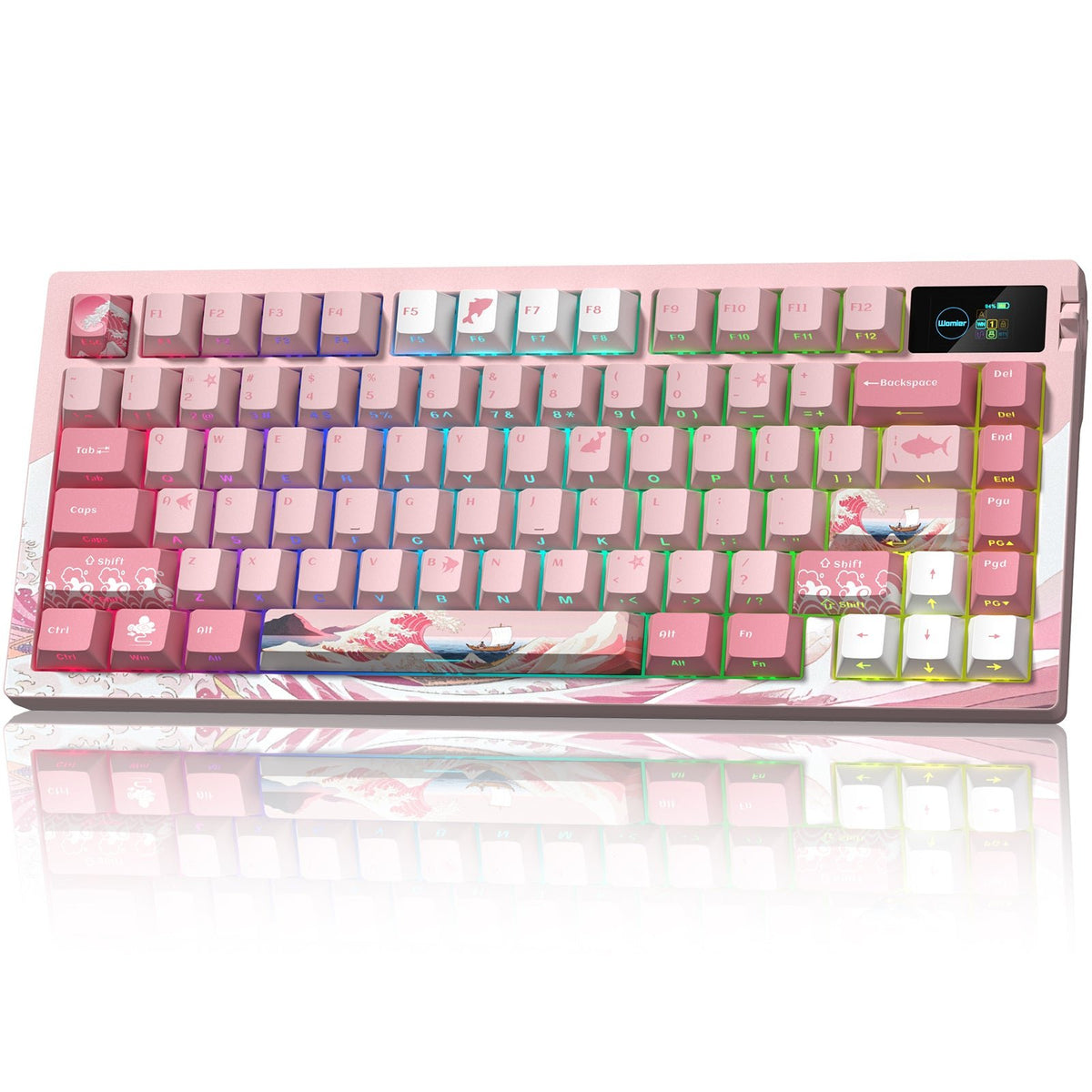 Womier L80 75% Wireless Mechanical Keyboard with TFT Screen & Knob - Womier Keyboard