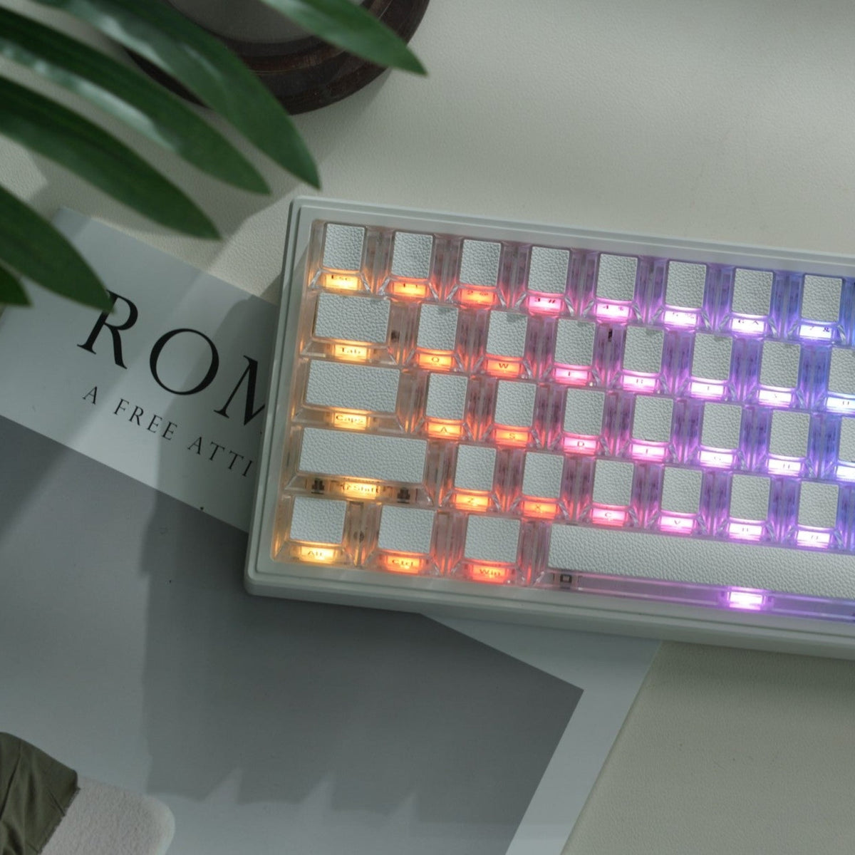 Womier Leather Texture Side - Printed Cherry Profile Keycap (126 - Key) - Womier Keyboard
