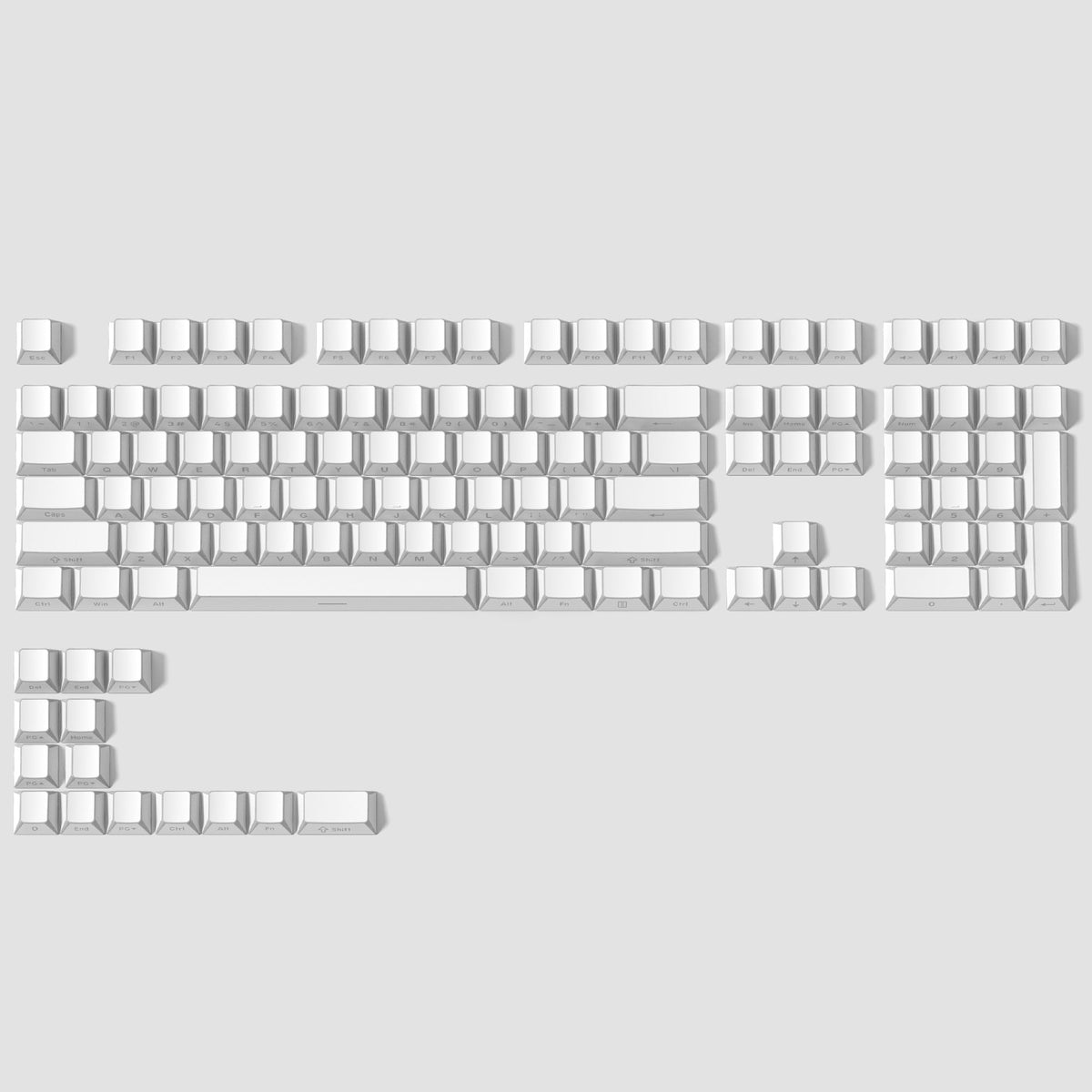 Womier Manga Black PBT Keycaps: Side - Printed Shine - Through Set for Mechanical Keyboards - Womier Keyboard