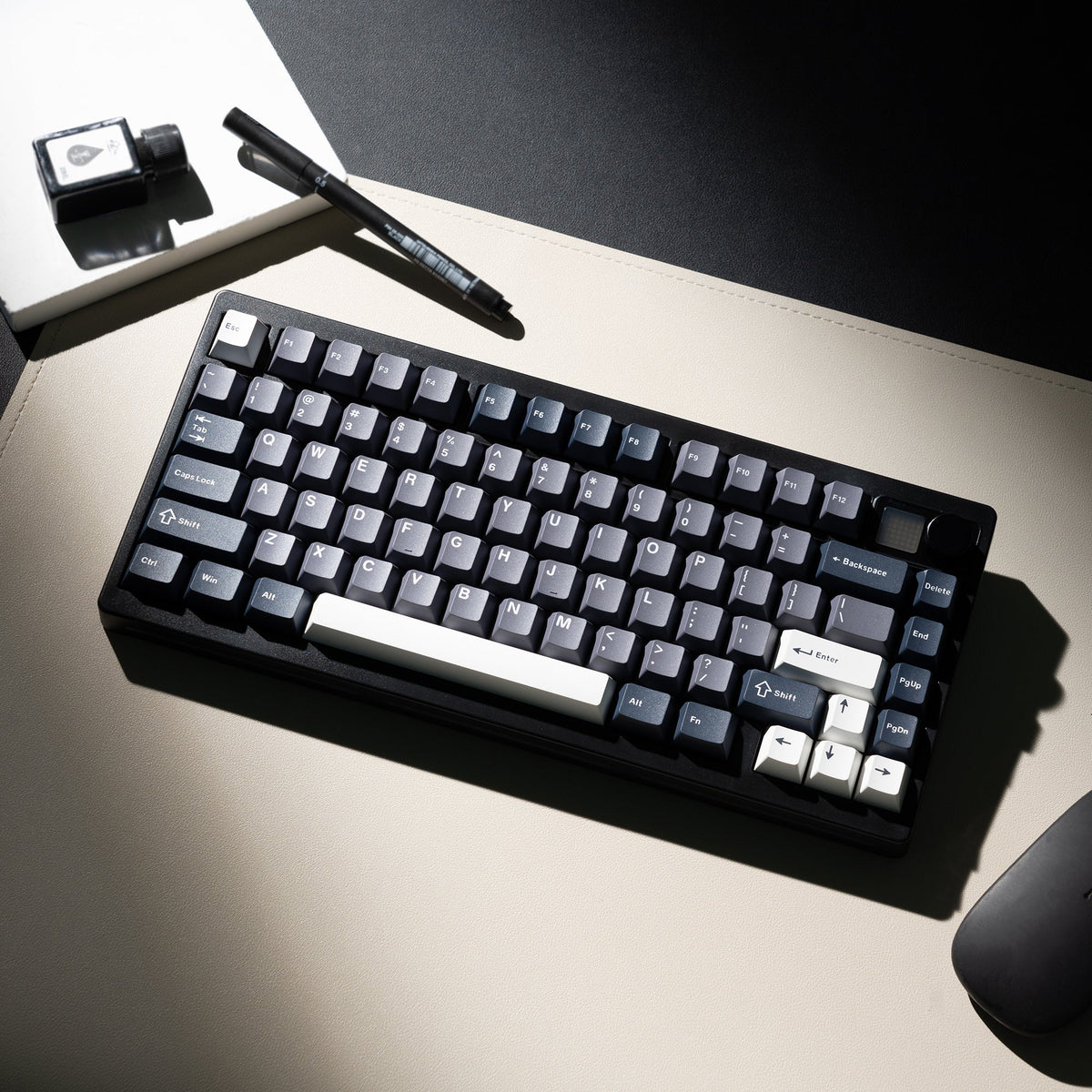 Womier MT75 TRI - MODE KEYBOARD WITH DOT - MATRIX SCREEN AND VOLUME KNOB - Womier Keyboard