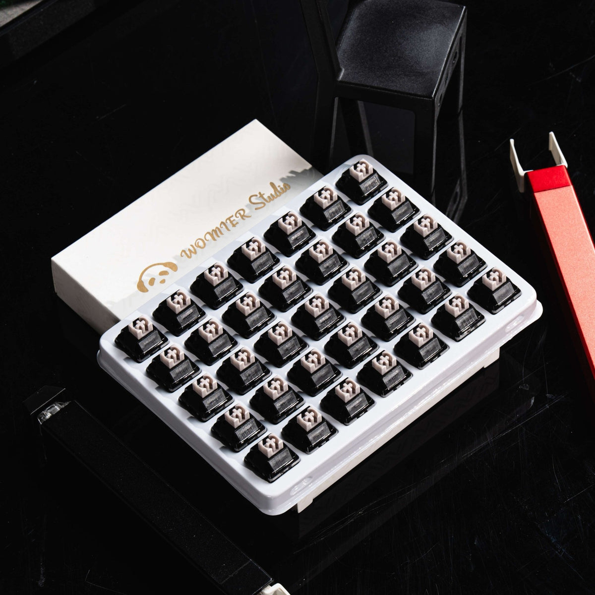 Womier New POM Series Pre - lubed Linear Switches (35 pcs/box) - Womier Keyboard