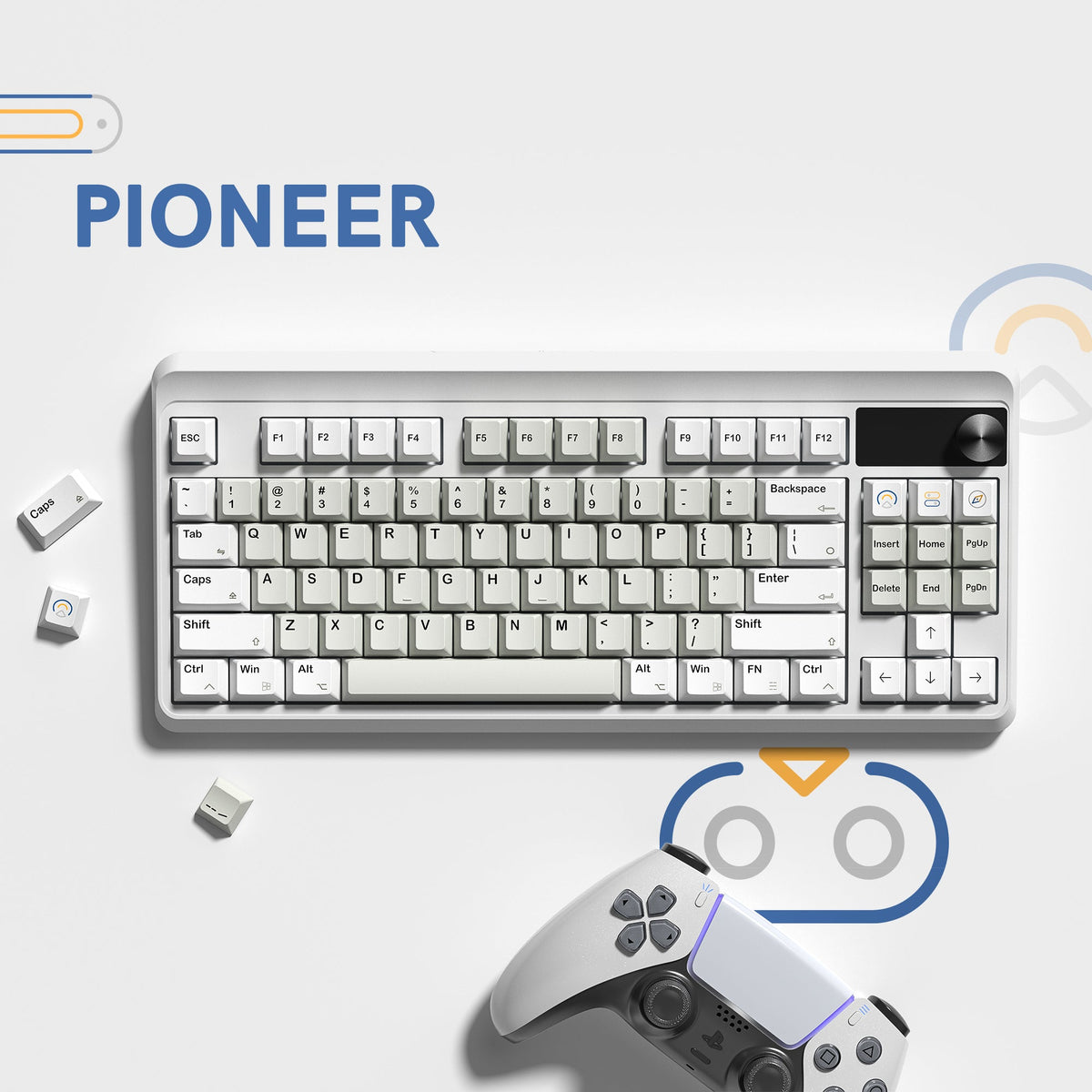 Womier Pioneer Cherry Profile Dye Sublimation PBT Keycap Set (141 - Key) - Womier Keyboard