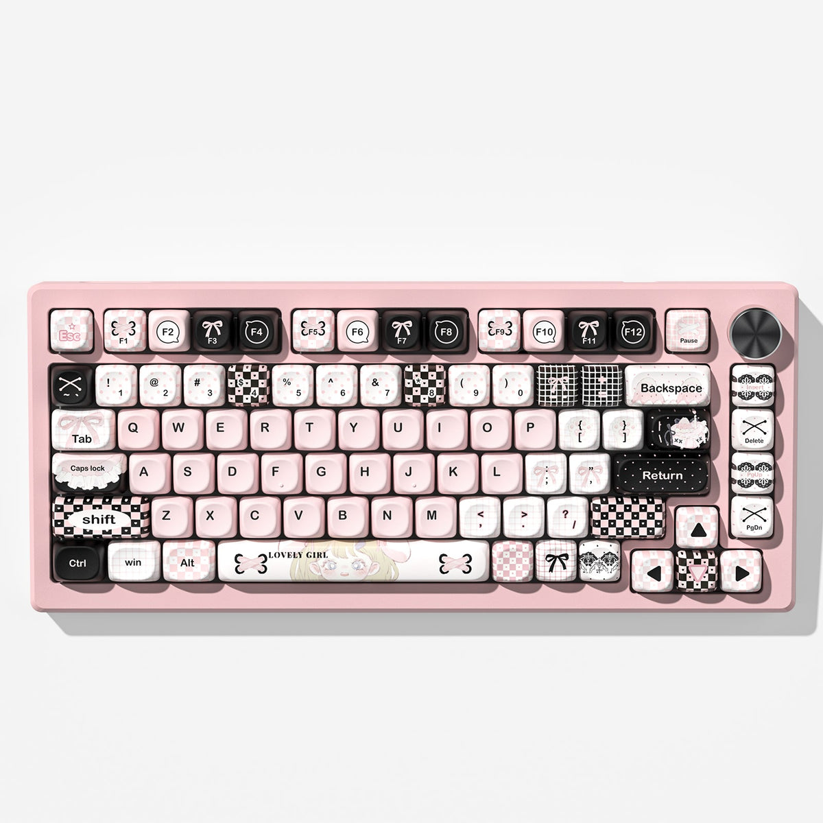 Womier Plaid Girl MOA Profile Dye - Sublimation PBT Keycap Set - Womier Keyboard