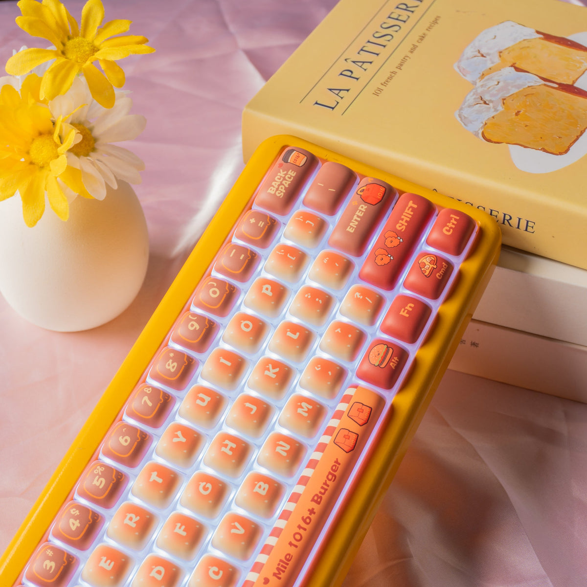 Womier Pudding Bun MOG Profile Dye - Sublimation PBT Keycap Set - Womier Keyboard