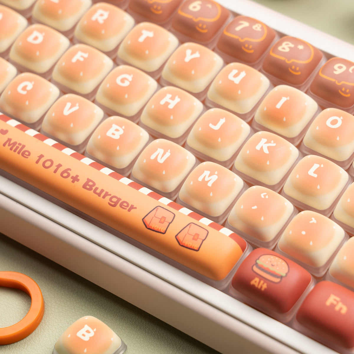 Womier Pudding Bun MOG Profile Dye - Sublimation PBT Keycap Set - Womier Keyboard
