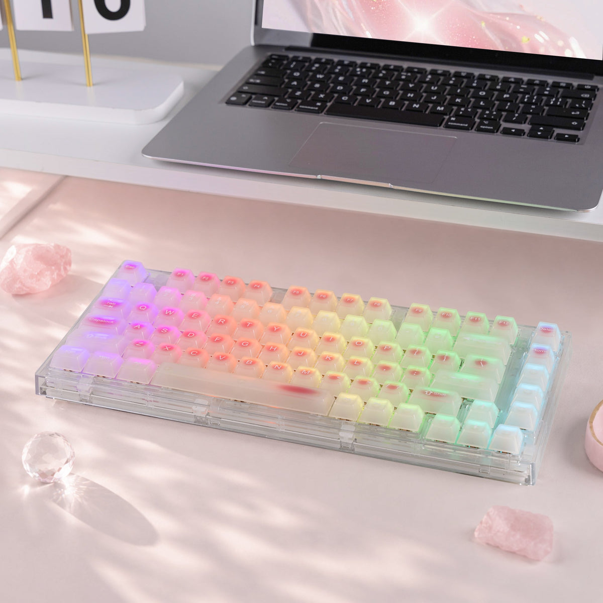 Womier Rouge Jade Cherry Profile Shine-Through PC Keycap Set (115-Key) - Womier Keyboard
