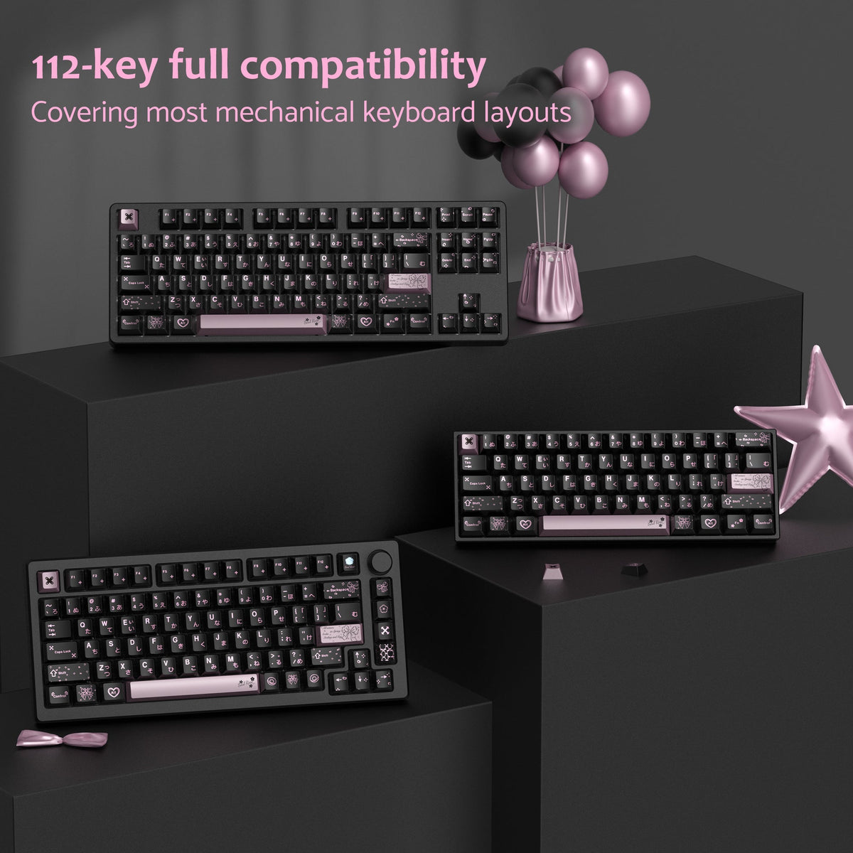 Womier Spring Scenery Cherry Profile PBT 112 Keycaps Set - Womier Keyboard
