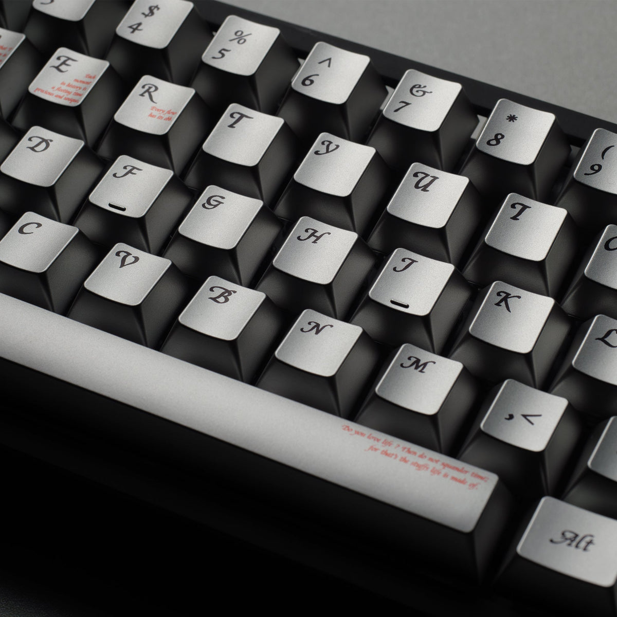 Womier Timeless 112 - Key Cherry Profile Metallic Coating Keycap Set - Womier Keyboard