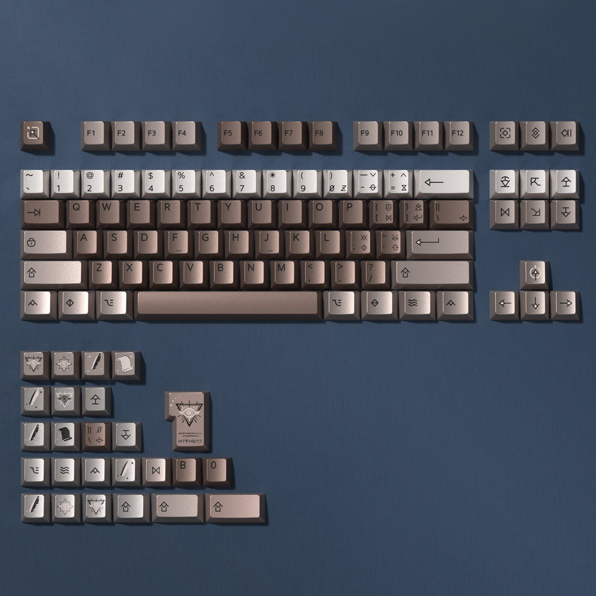 Womier Timeless 112-Key Cherry Profile Metallic Coating Keycap Set - Womier Keyboard