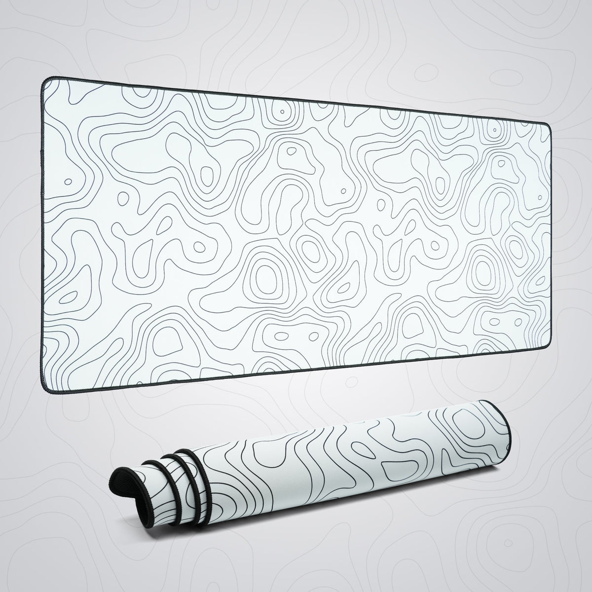 Womier Topographic Themed Large Desk Mat - Womier Keyboard