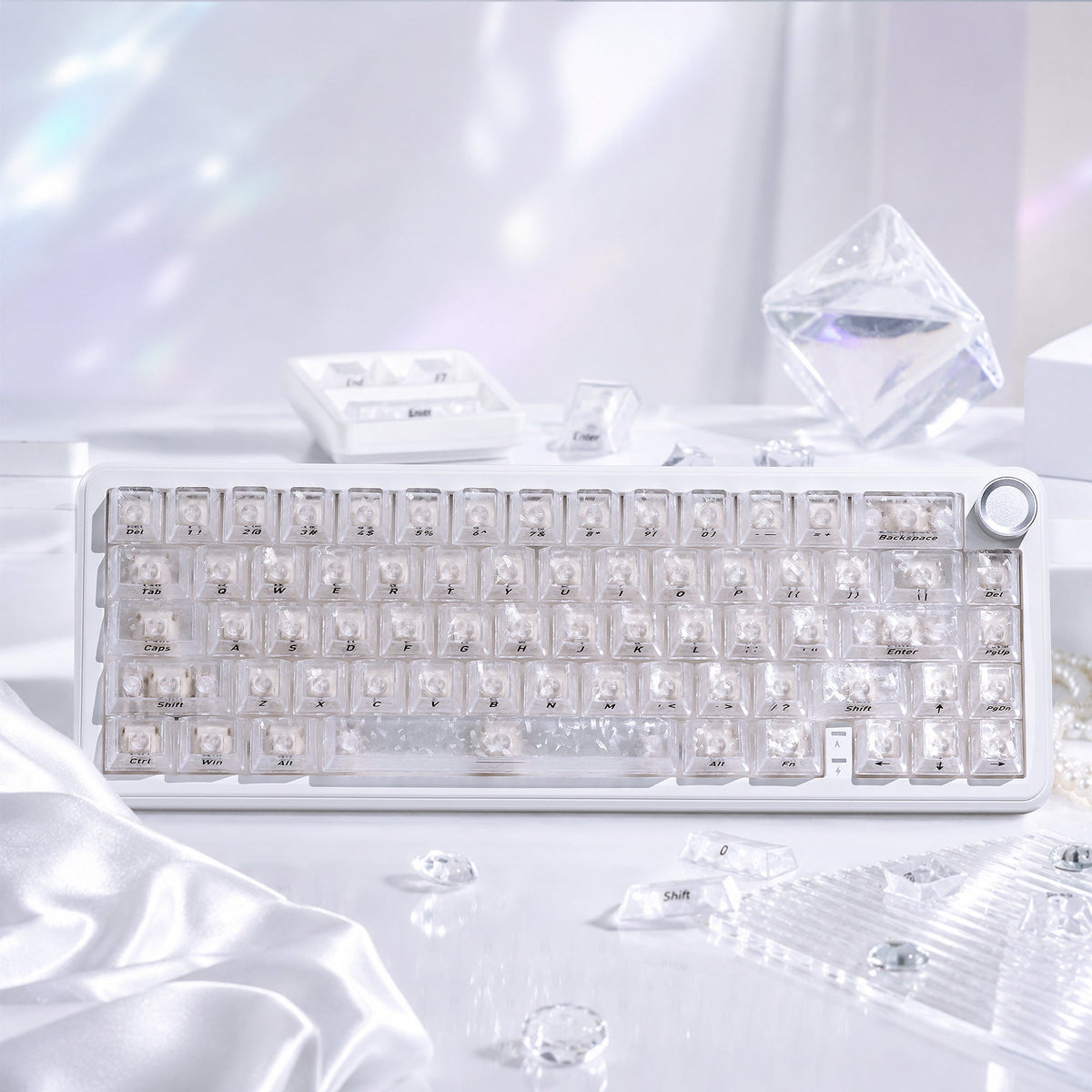 Womier Translucent Forged Side-Printed Carbon Keycaps (132-Key) - Womier Keyboard
