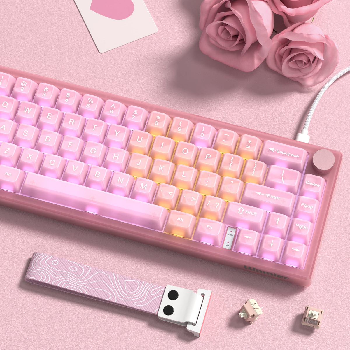 Womier VK66 Pro VIA Support 66 - Key Gasket Mechanical Keyboard with Knob - Womier Keyboard