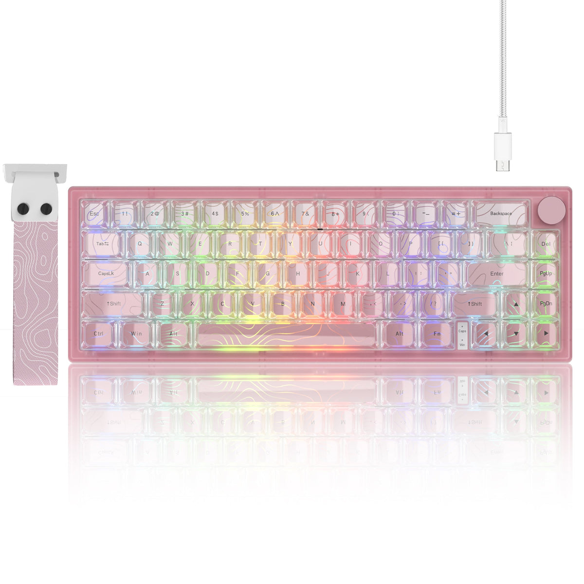 Womier VK66 Pro VIA Support 66 - Key Gasket Mechanical Keyboard with Knob - Womier Keyboard