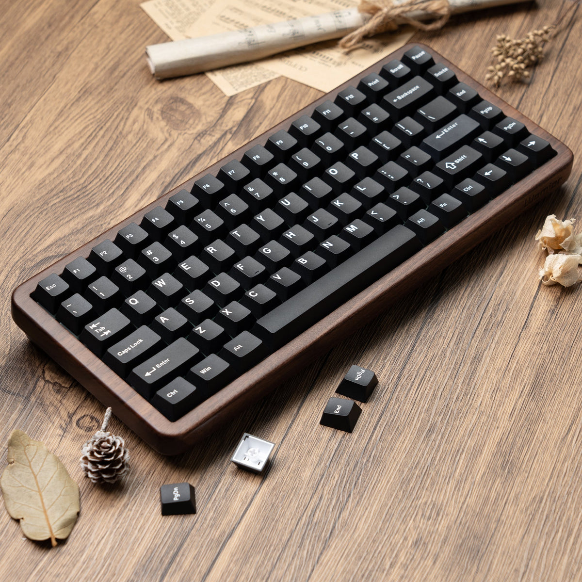Womier WD75 75% VIA Support Wireless Wooden Keyboard - Womier Keyboard