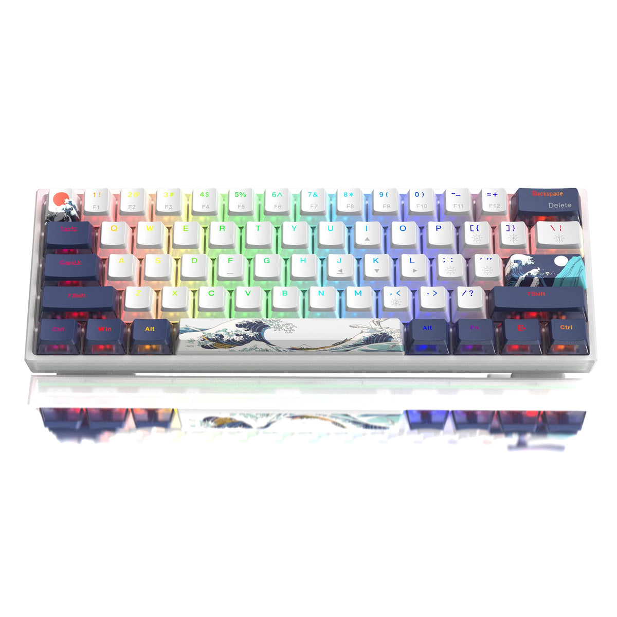 Womier WK61 V2 60% Hot - Swappable RGB Mechanical Wired Gaming Keyboard (4 Colors) - Womier Keyboard