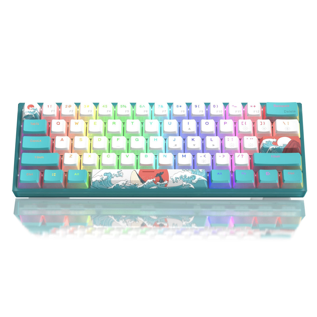 Womier WK61 V2 60% Hot - Swappable RGB Mechanical Wired Gaming Keyboard (4 Colors) - Womier Keyboard