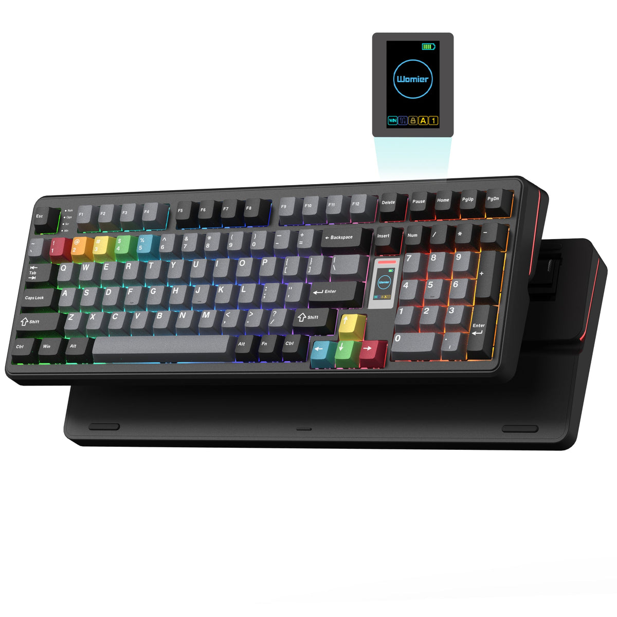 Womier WK98 98% Multimedia Screen Mechanical Gaming Keyboard - Womier Keyboard
