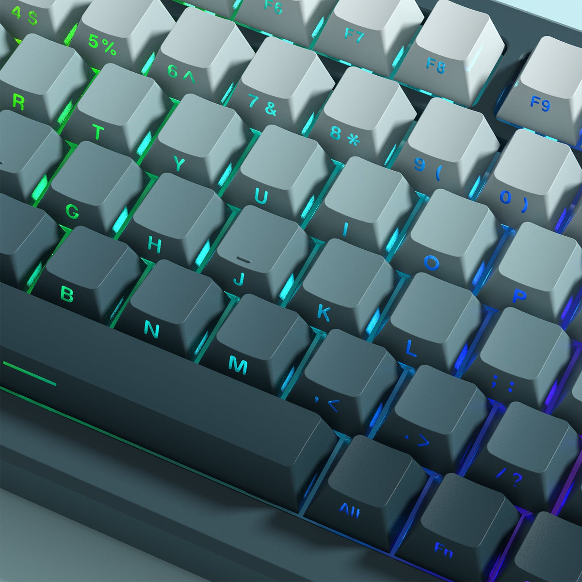 Womier Gradient Series 136 - Key Shine - Through Cherry Profile Double - Shot PBT Keycap - Womier Keyboard