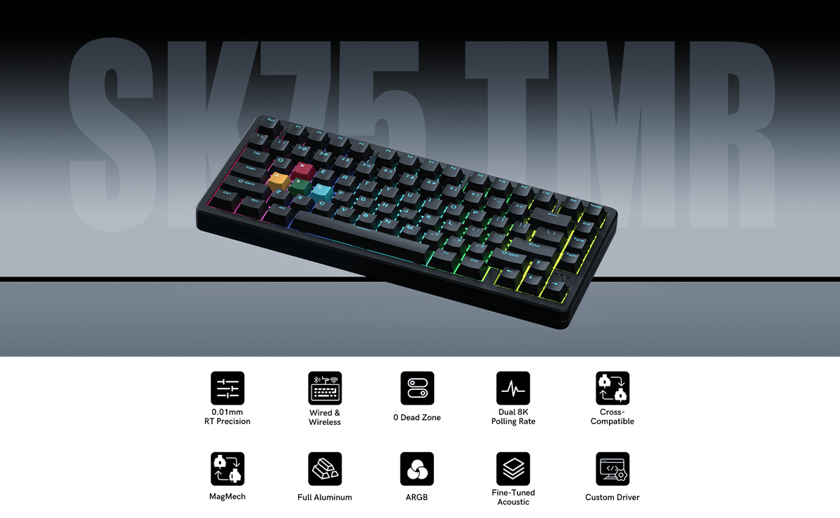 Best TMR Magnetic Keyboard for Valorant 2026: 8000Hz Wireless Rapid Trigger Pro Settings - Womier Keyboard