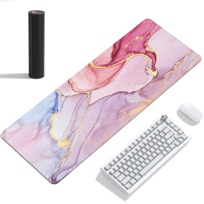 Workspace Transformation: Introducing Womier's Sparkles Themed Large Desk Mat - Womier Keyboard